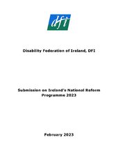 DFI Submission to Ireland's National Reform Progra...