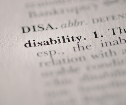 Disability Dictionary Definition 