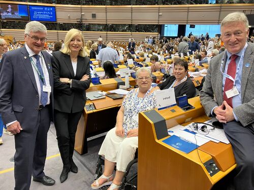 Irish delegates with EU Ombudsman at EPPD 2023