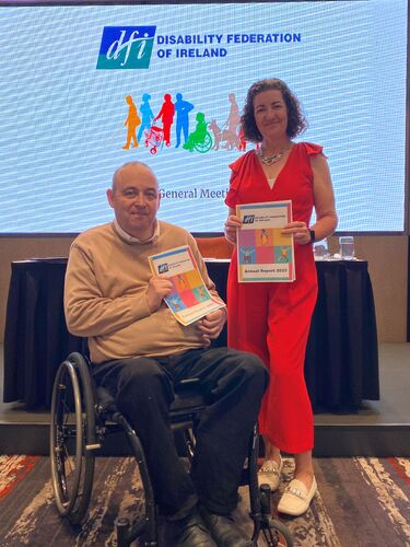DFI Annual Report Pic Elaine and Michael Pic Brenda Drumm