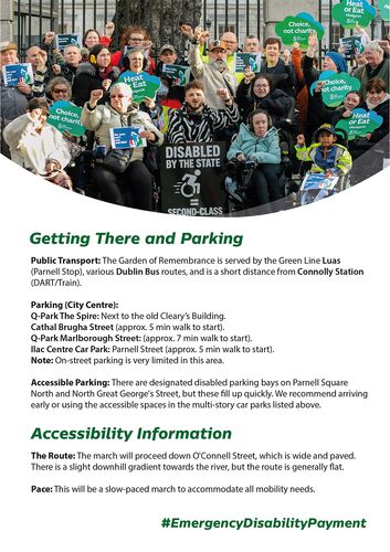 Join the Protest for an Emergency Disability Payment