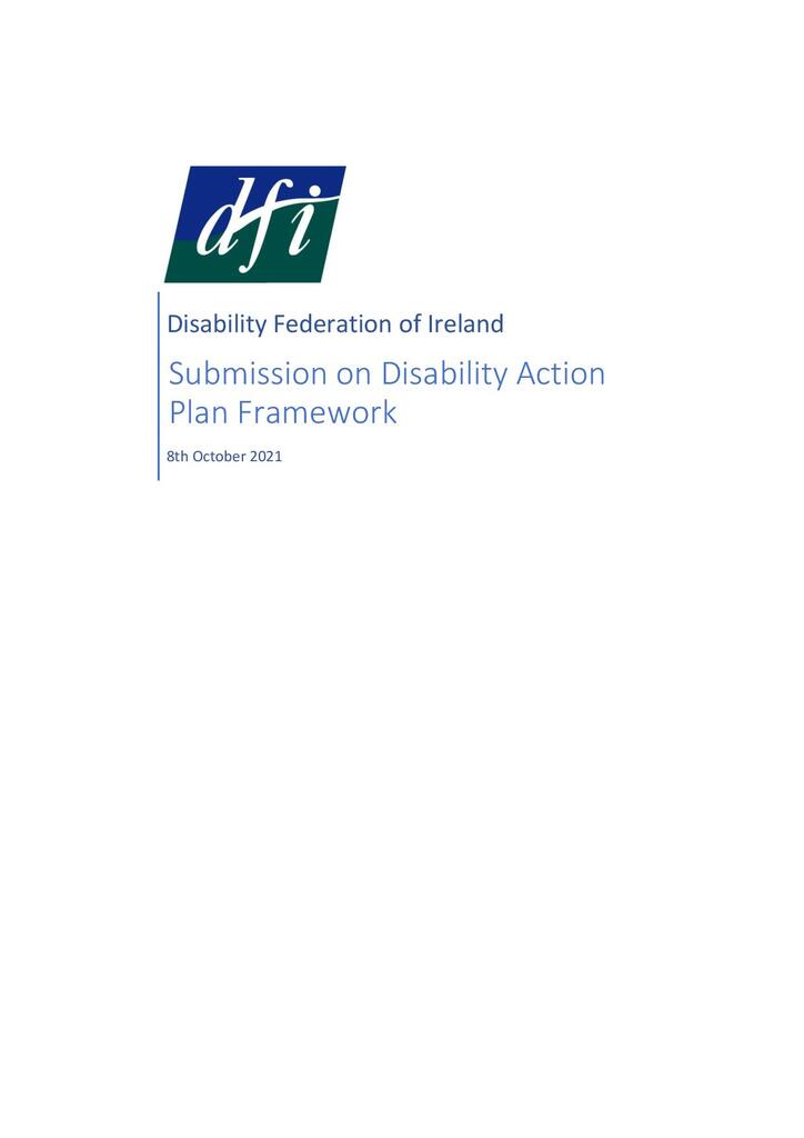 Publications Disability Federation of Ireland