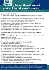 DFI National Health Committees Representation