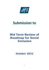 Roadmap for Social Inclusion Submission 2022 