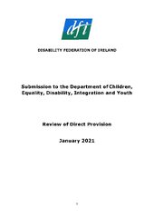 DFI's Submission on People with Disabilities in Direct Provision