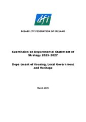 DFI’s submission to Department of Housing on Statement of Strategy