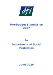 Pre-Budget Submission 2027 to Department of Social Protection