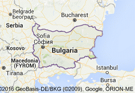 Picture of map of Bulgaria