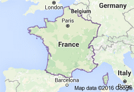 Picture of a map of France