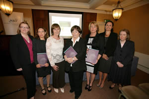 Members of the Editorial Committee with the Minister for Health and Children at the Launch of the NAI report